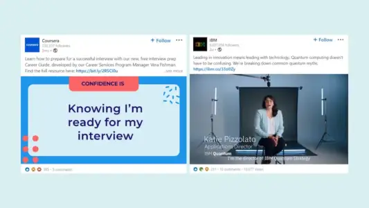 Captura de la aplicación de LinkedIn